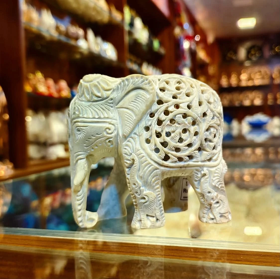 Jali Carved Elephant